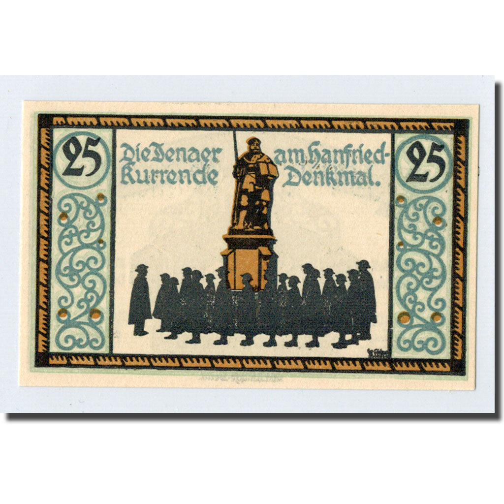 Banknote, Germany, Jena Stadt, 25 Pfennig, personnage, 1921, 1921-05-01