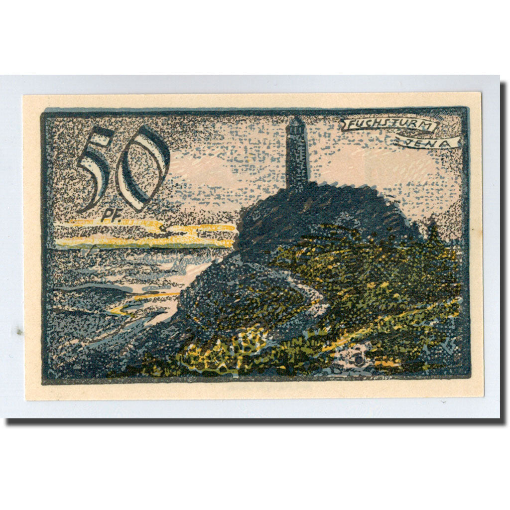 Biljet, Duitsland, Jena Stadt, 50 Pfennig, paysage 2, 1921, 1921-05-01, SPL