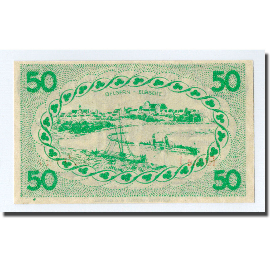 Billet, Allemagne, Belgern a.Elbe, 50 Pfennig, paysage, 1920, 1920-11-01, SPL