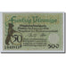 Banknote, Germany, Berlin Stadt, 50 Pfennig, ours 1, 1920, 1920-01-30, UNC(63)