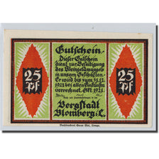 Banknote, Germany, Blomberg, 25 Pfennig, personnage, 1921, UNC(63), Mehl:120.1
