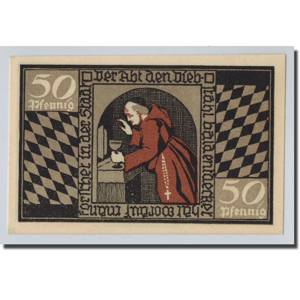 Banknote, Germany, Blomberg, 50 Pfennig, personnage, 1921, UNC(63), Mehl:120.1