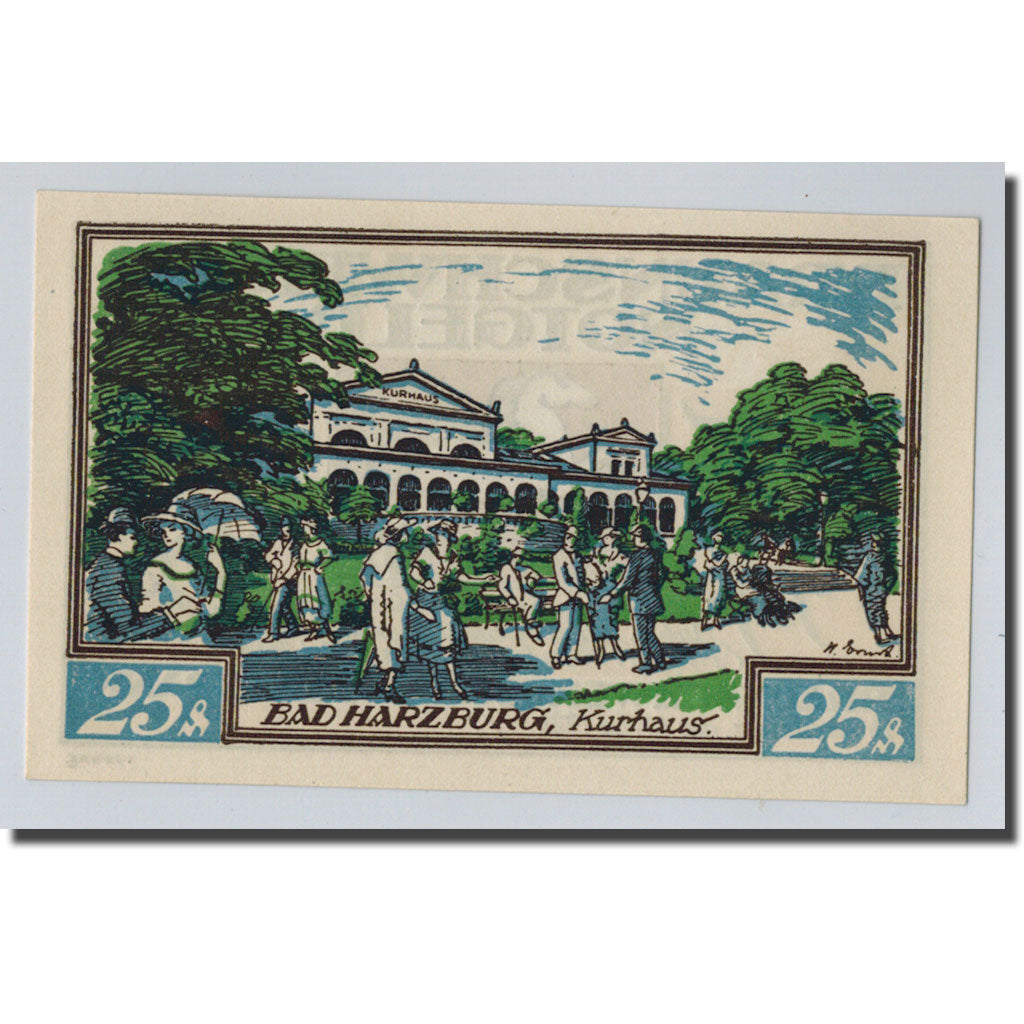 Banknote, Germany, Braunschweig, 25 Pfennig, paysage, 1921, 1921-05-01, UNC(63)