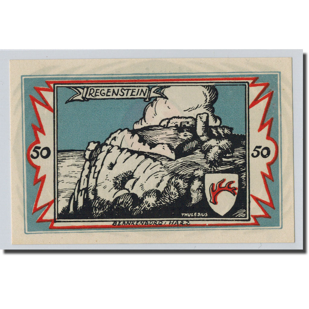 Banconote, Germania, Braunschweig, 50 Pfennig, paysage, 1921, 1921-05-01, SPL