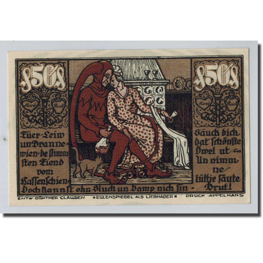 Biljet, Duitsland, Braunschweig, 50 Pfennig, personnage, 1921, 1921-05-01, SPL