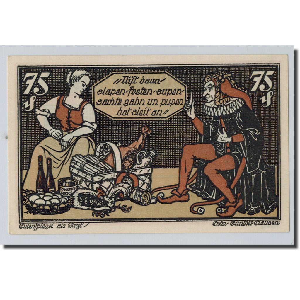 Banconote, Germania, Braunschweig, 75 Pfennig, personnage, 1921, 1921-05-01