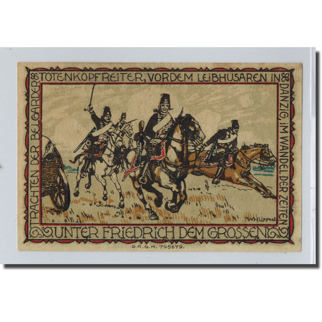 Banknote, Germany, Belgard a. Persante Stadt, 25 Pfennig, cavalier, O.D