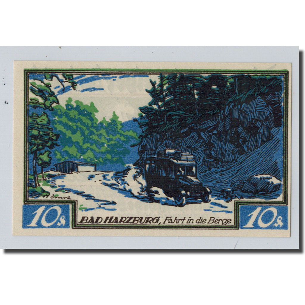 Banconote, Germania, Braunschweig, 10 Pfennig, paysage, 1921, 1921-05-01, SPL