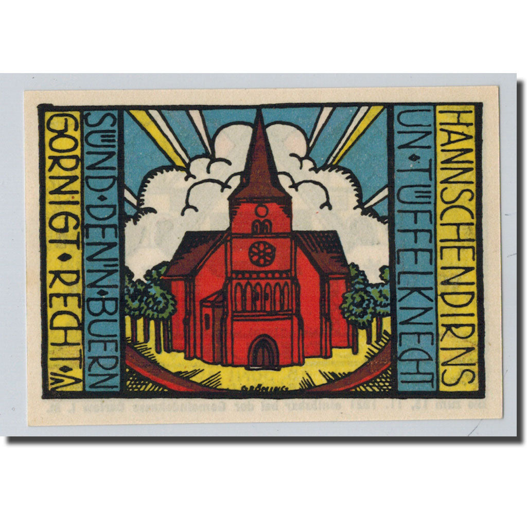 Billet, Allemagne, Carlow, 75 Pfennig, Eglise, 1921, 1921-06-15, SPL, Mehl:221.1