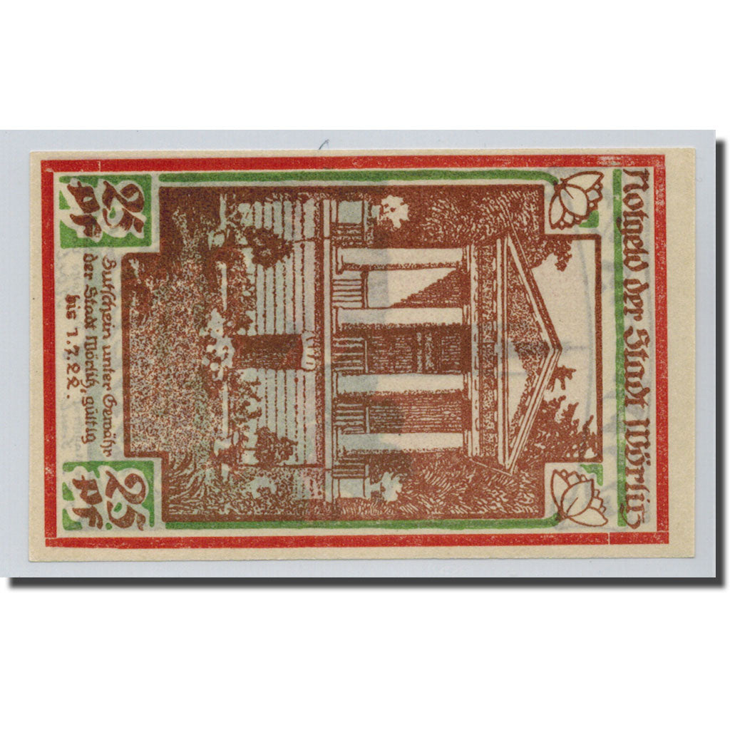 Banknote, Germany, Wörlitz, 25 Pfennig, paysage 2, O.D, UNC(63), Mehl:1450.1