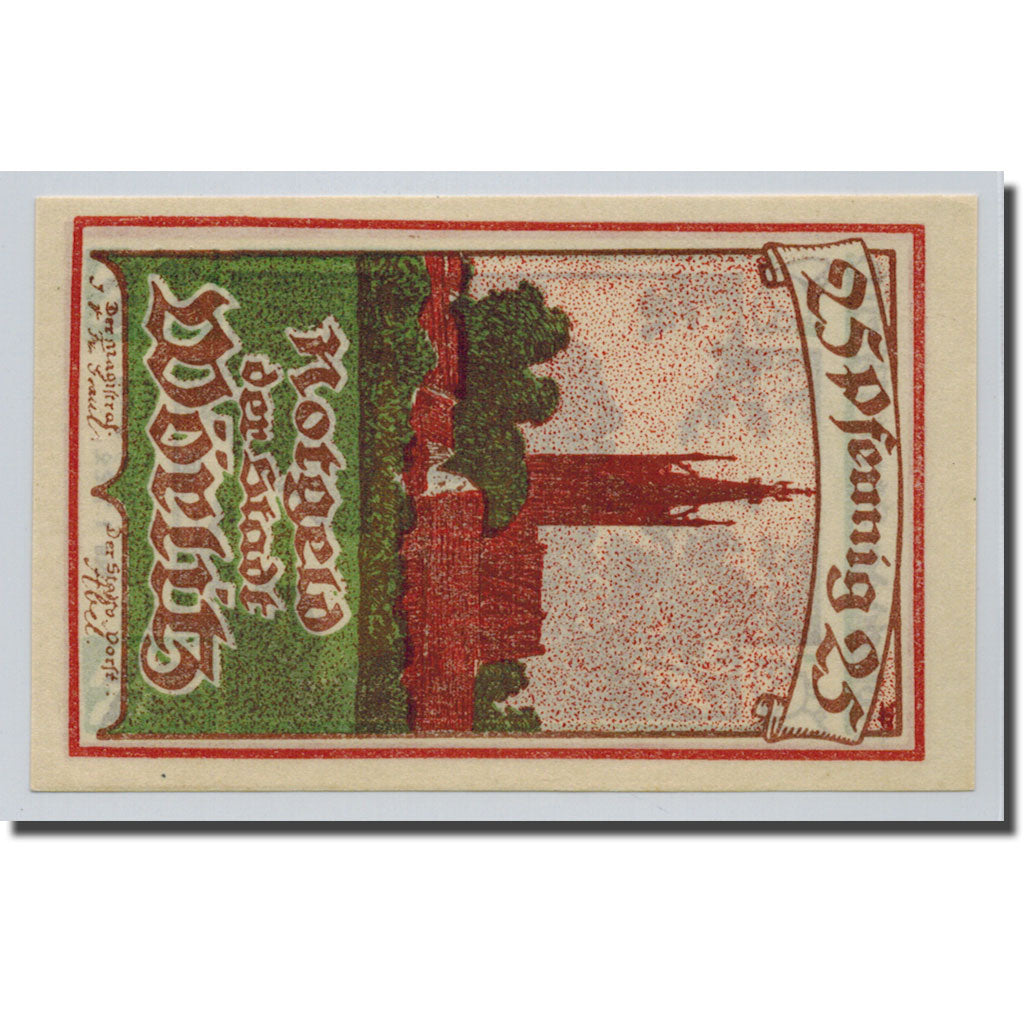 Banknote, Germany, Wörlitz, 25 Pfennig, paysage 3, O.D, UNC(63), Mehl:1450.1