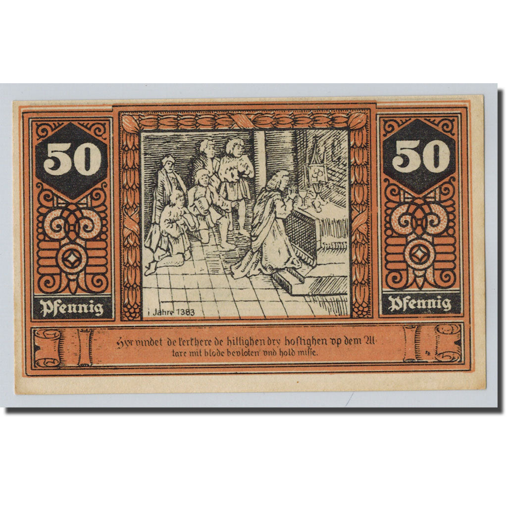 Billet, Allemagne, Wilsnack, 50 Pfennig, personnage, O.D, SPL, Mehl:1433