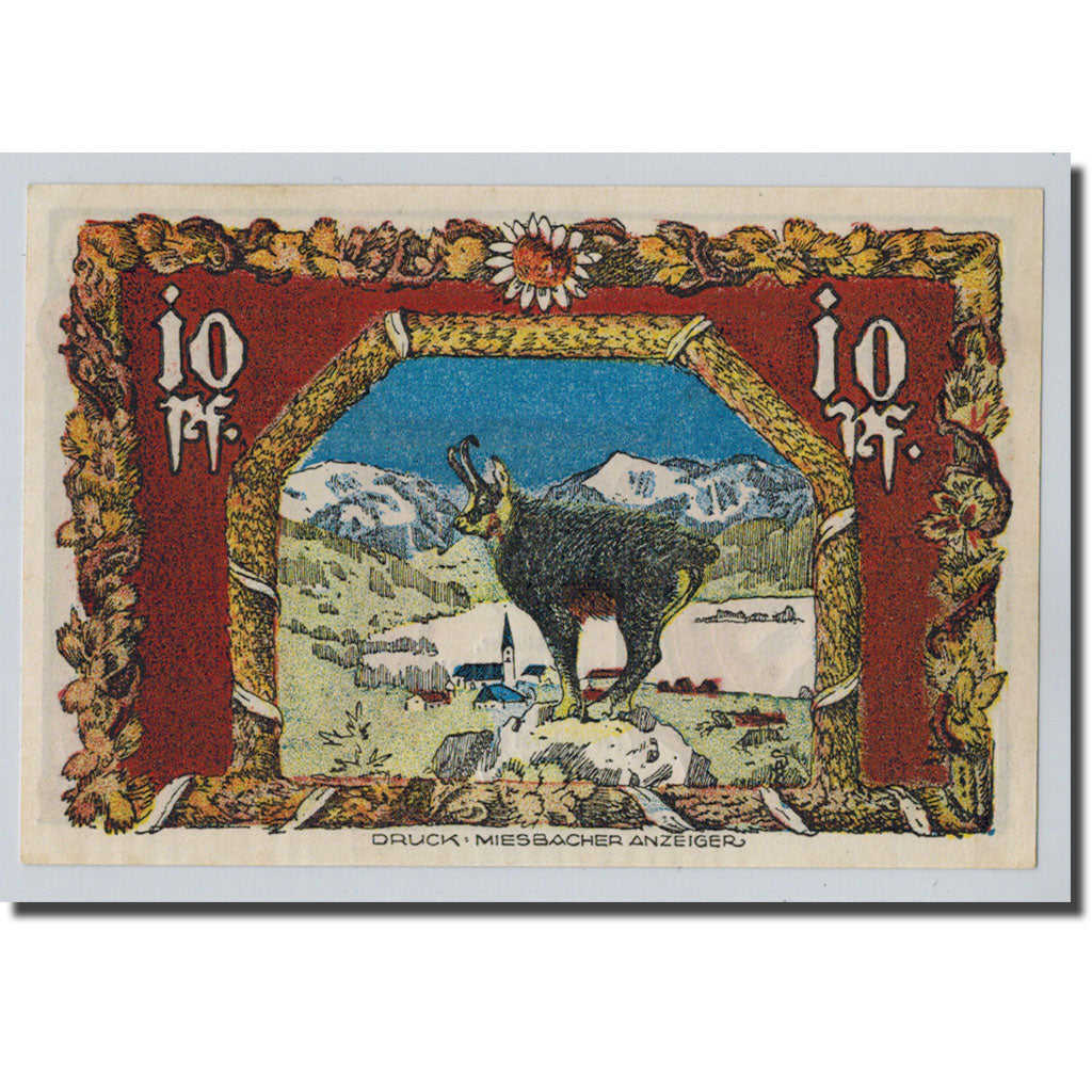 Banknote, Germany, Schliersee, 10 Pfennig, Animaux, 1921, 1921-06-15, UNC(63)