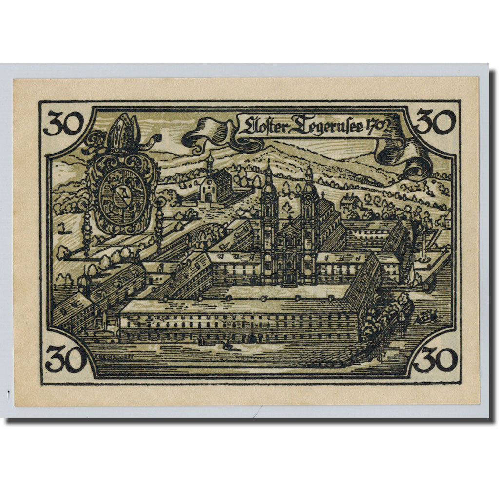 Banconote, Germania, Tegernsee, 30 Pfennig, paysage, 1921, 1921-06-01, SPL