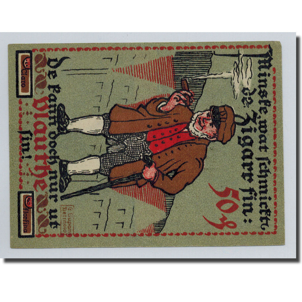 Banknot, Niemcy, Voltho, 50 Pfennig, personnage, 1921, Undated, UNC(63)