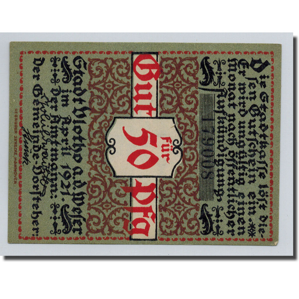 Banknot, Niemcy, Voltho, 50 Pfennig, personnage, 1921, Undated, UNC(63)