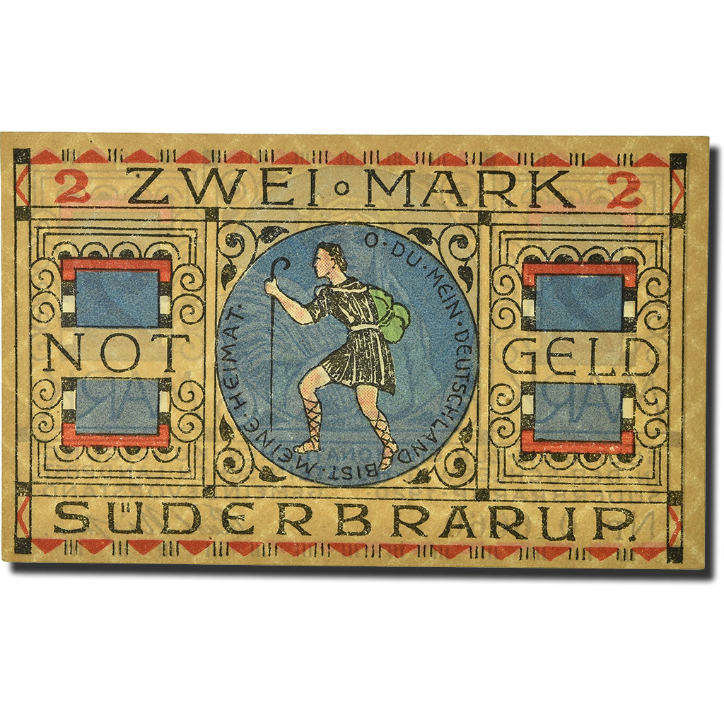 Banknot, Niemcy, Suderbrarup, 2 Mark, personnage, 1920, Undated, UNC(63)