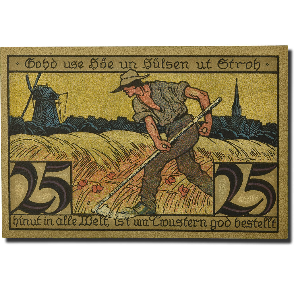 Banknote, Germany, Twistringen, 25 Pfennig, personnage, 1921, 1921-09-28