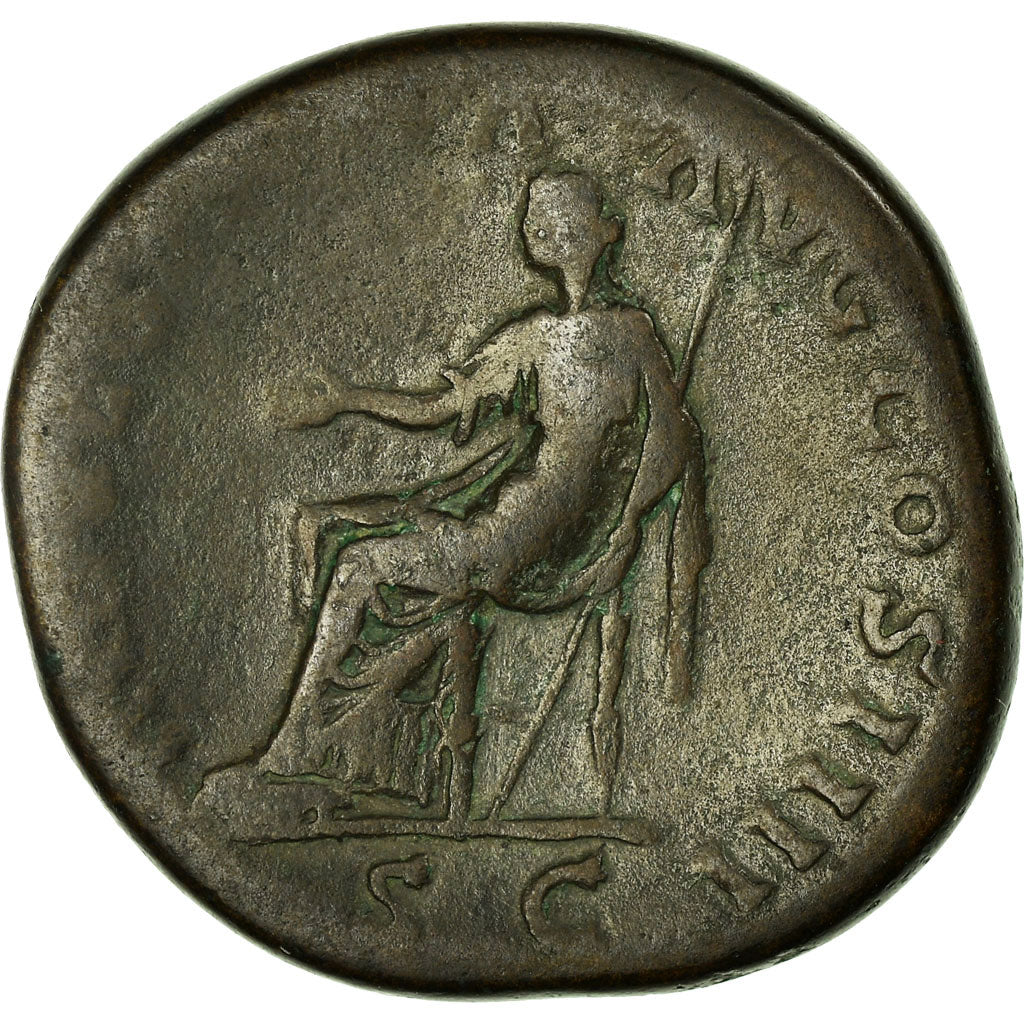 Coin, Antoninus Pius, Sestertius, Rome, VF(20-25), Bronze, RIC:904