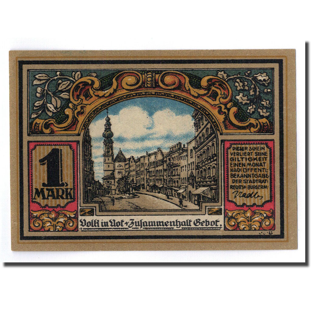 Banconote, Germania, Trostberg, 1 Mark, château, O.D, SPL, Mehl:1348.2