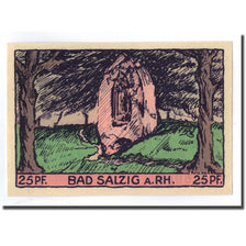 Banknote, Germany, Salzig, 25 Pfennig, paysage, 1921, 1921-04-25, UNC(63)