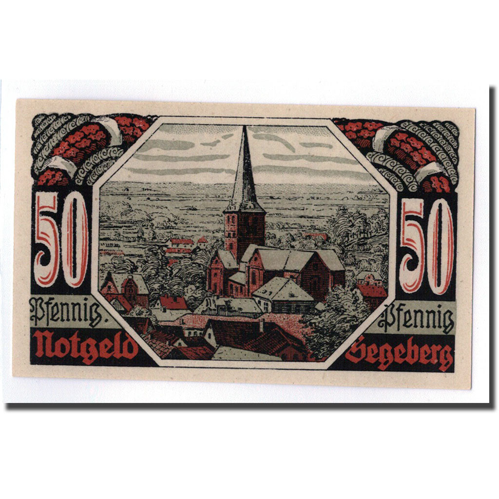 Banknote, Germany, Segeberg, 50 Pfennig, paysage, 1920, 1920-12-18, UNC(63)