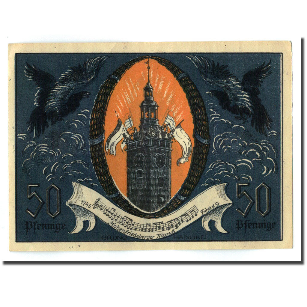 Banknote, Germany, Striegau, 50 Pfennig, tour, 1921, UNC(63), Mehl:1284.1