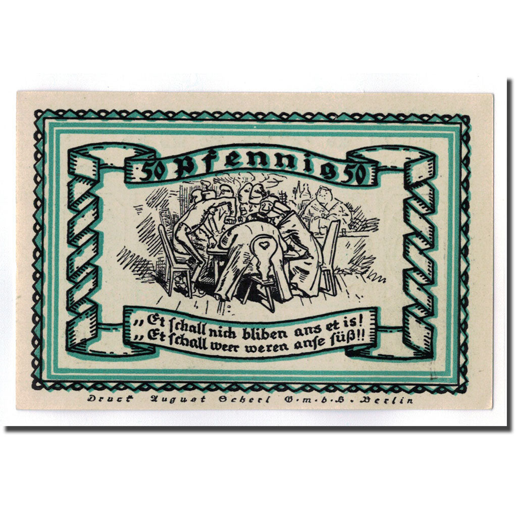 Banknot, Niemcy, Stolzenau, 50 Pfennig, personnage 2, 1921, 1921-05-01, UNC(63)
