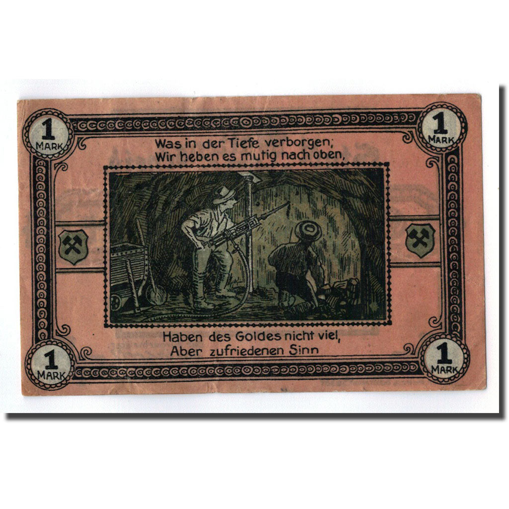 Banconote, Germania, Wattenscheid, 1 Mark, personnage, 1921, SPL, Mehl:1385