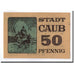 Biljet, Duitsland, Caub, 50 Pfennig, paysage, O.D, SPL