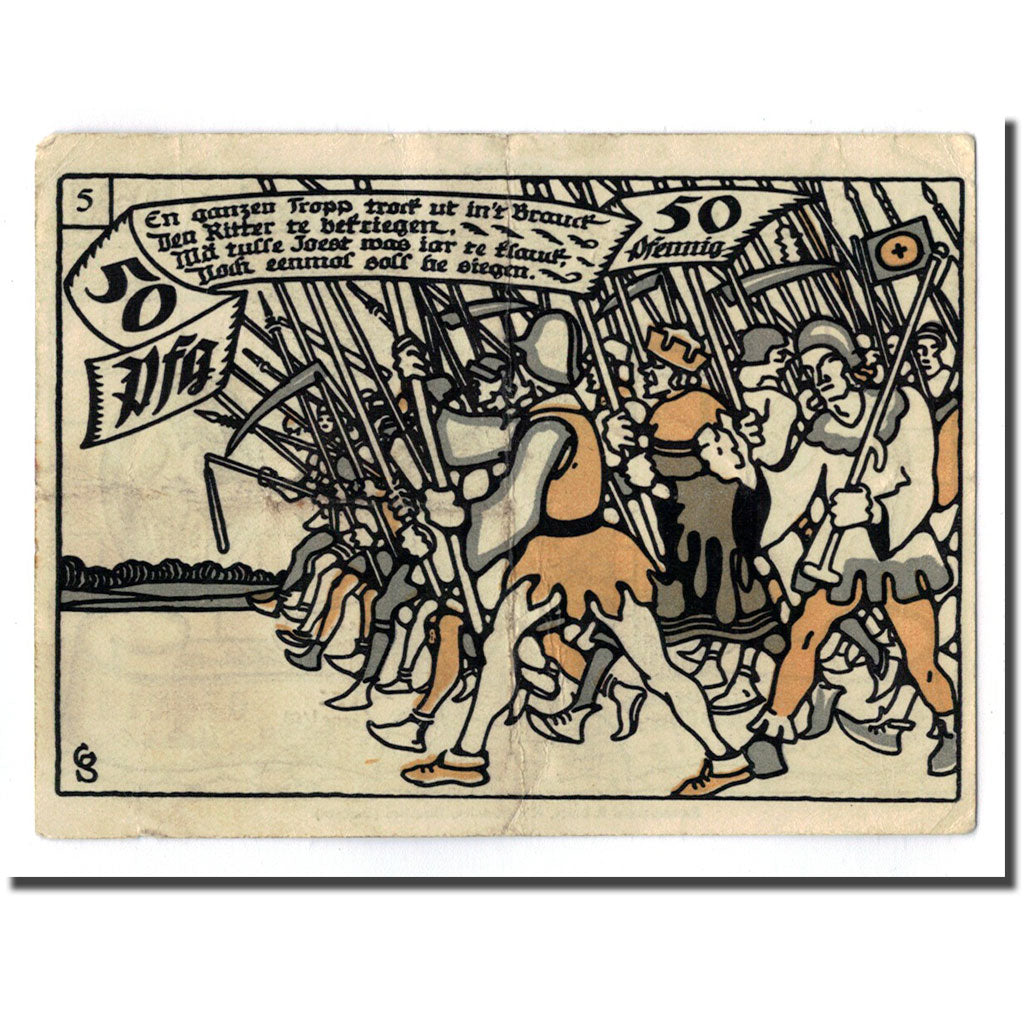 Banconote, Germania, Herne, 50 Pfennig, soldat, 1921, 1921-07-01, SPL