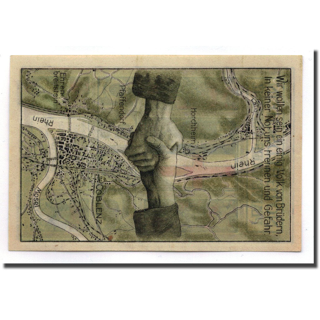 Banknote, Germany, Pfaffendorf-coblenz, 50 Pfennig, Ecusson, 1921, 1921-11-05