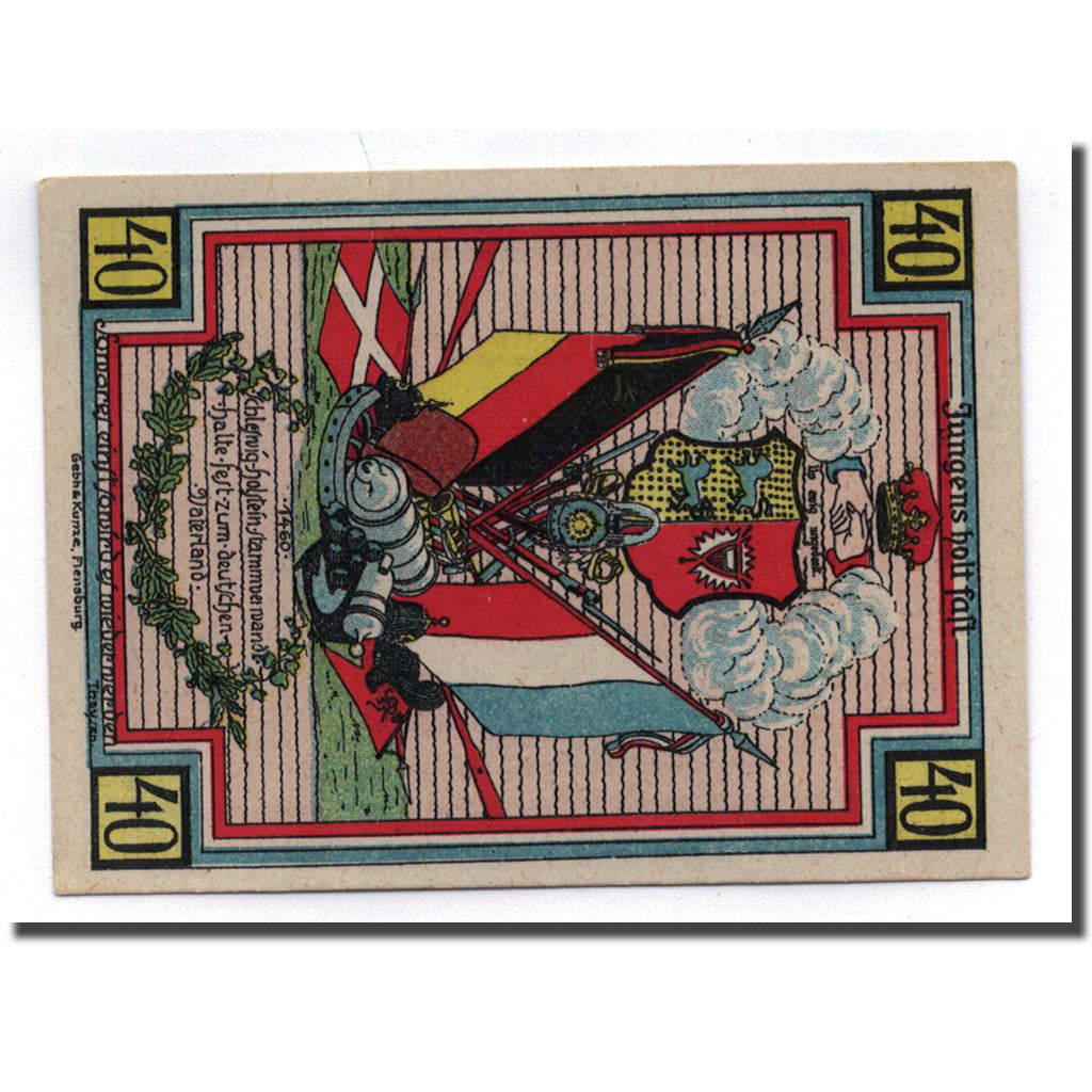 Banconote, Germania, Stedesand Gemeinde, 40 Pfennig, personnage, 1920