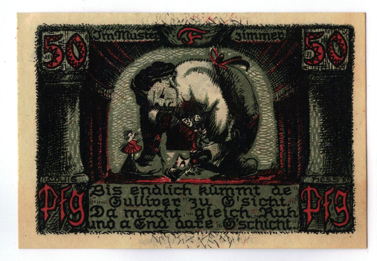 Banknote, Germany, Sonneberg, 50 Pfennig, personnage 5, 1921, 1921-07-01