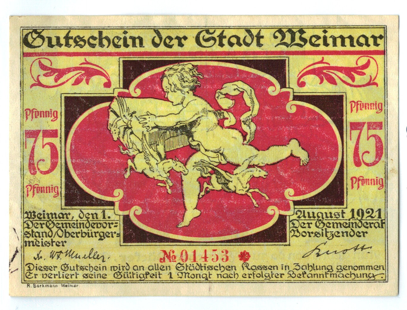 Billete, Alemania, Weimar, 75 Pfennig, ange, 1921, 1921-08-01, SC, Mehl:1398.8