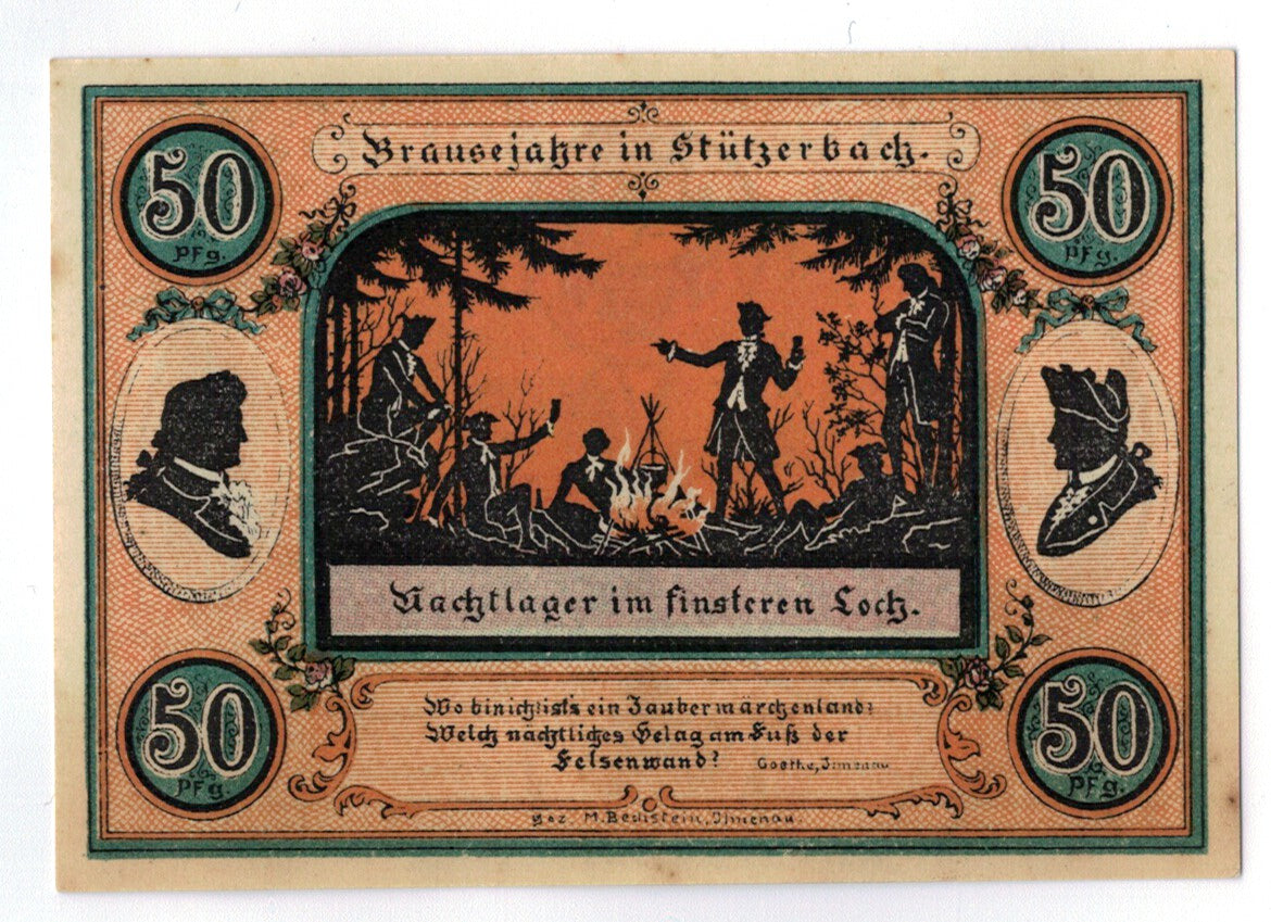 Banconote, Germania, Stuzerbach, 50 Pfennig, personnage 2, 1921, SPL
