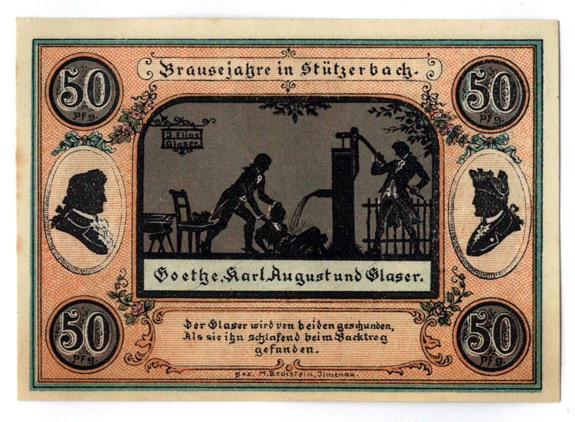 Billet, Allemagne, Stuzerbach, 50 Pfennig, personnage 3, 1921, SPL, Mehl:1287.1