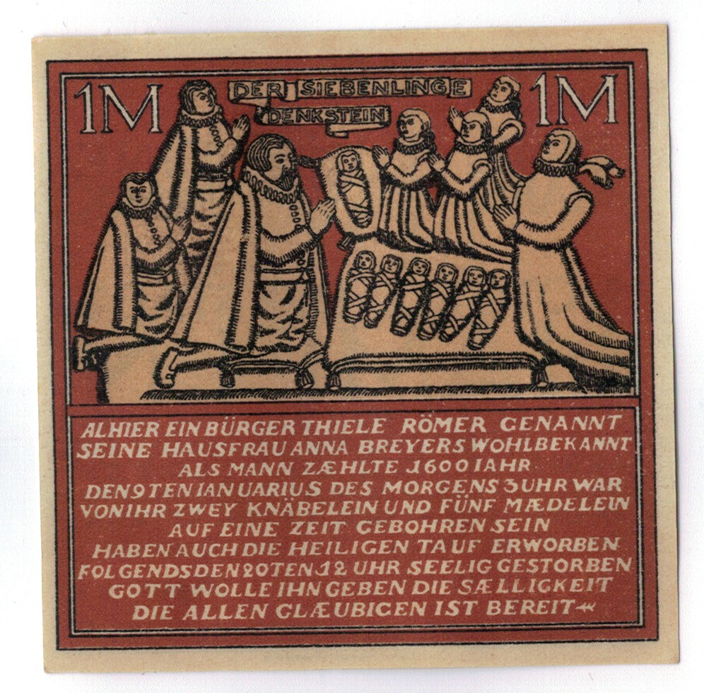 Billet, Allemagne, Hameln, 1 Mark, personnage, 1921, 1921-06-01, SPL