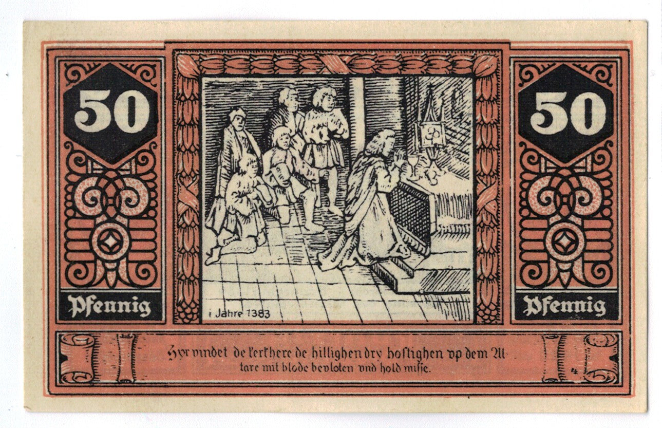 Banconote, Germania, Wilsnack, 50 Pfennig, personnage, 1922, 1920-06-20, SPL