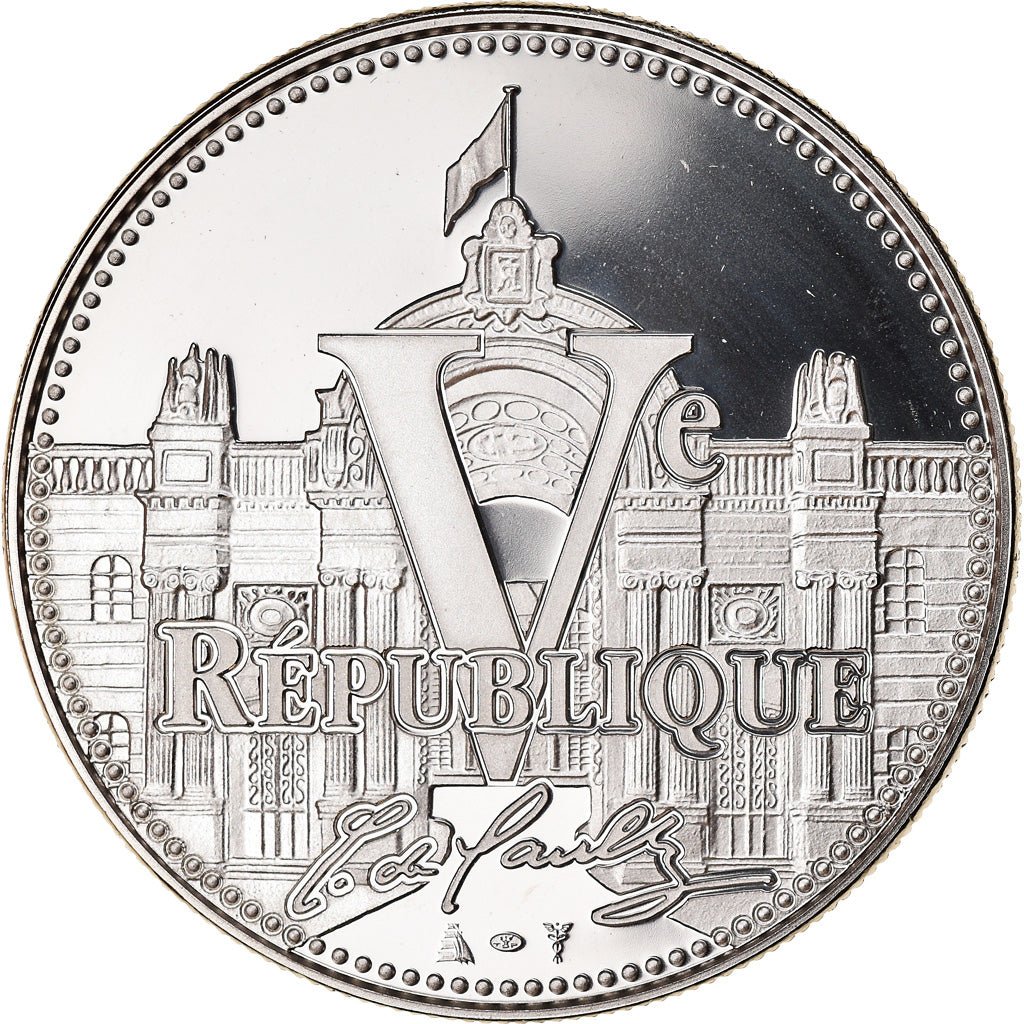 France, Medal, Vème République, Traité de l'Elysée, MS(63), Copper-nickel