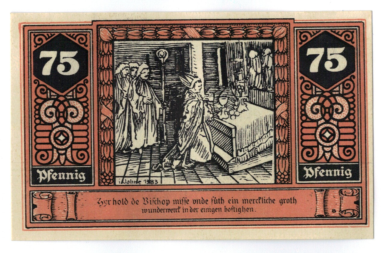 Banconote, Germania, Wilsnack, 75 Pfennig, personnage 2, 1922, 1920-06-20, SPL