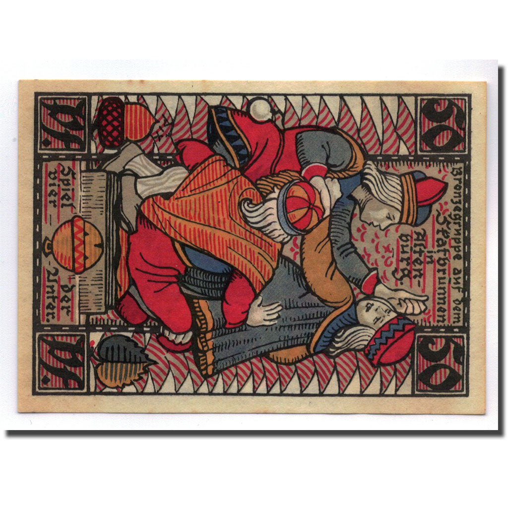 Banknot, Niemcy, Altenburg Stadt, 50 Pfennig, personnage 1, 1921, Undated