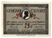 Biljet, Duitsland, Tiefurt, 75 Pfennig, Monument, 1921, 1921-08-01, SPL