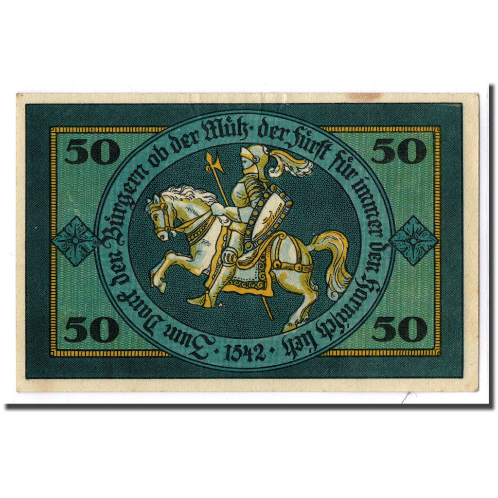 Billete, Alemania, Torgau, 50 Pfennig, chevalier, 1921, 1921-02-10, SC