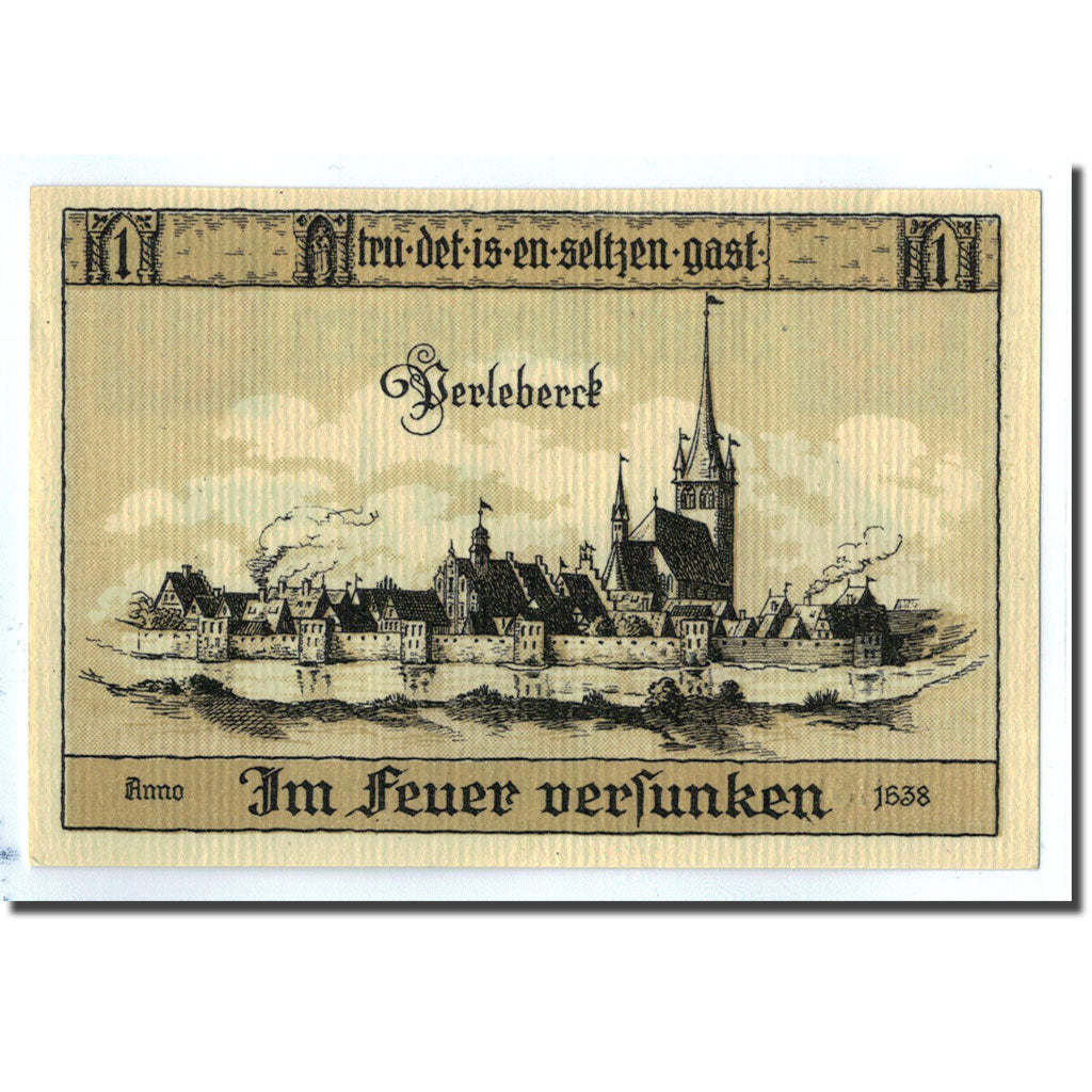 Banknote, Germany, Perleberg, 50 Pfennig, paysage, 1921, UNC(63), Mehl:1056.1