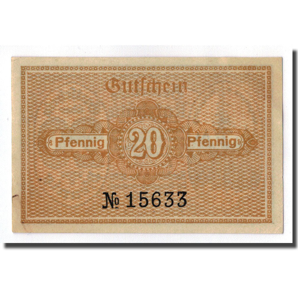 Banknote, Germany, Katzütte, 20 Pfennig, paysage, 1920, 1920-12-15, UNC(63)