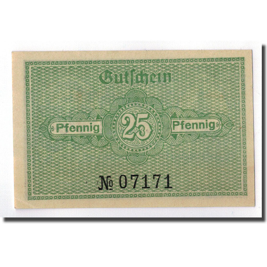 Biljet, Duitsland, Katzütte, 25 Pfennig, paysage, 1920, 1920-12-15, SPL