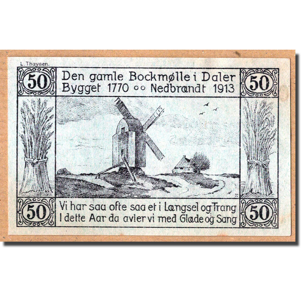 Banconote, Germania, Daler Gemeinde, 50 Pfennig, moulin, 1920, 1920-04-10, SPL