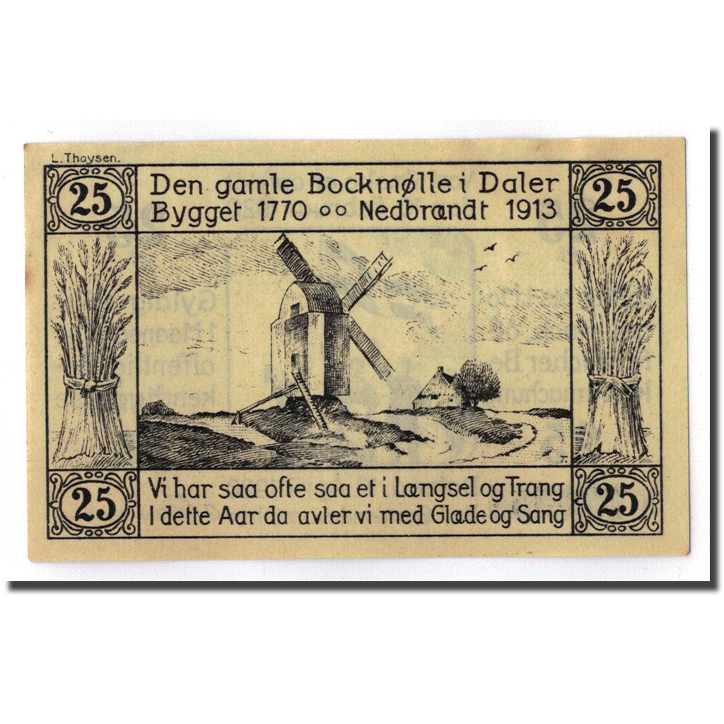 Banconote, Germania, Daler Gemeinde, 25 Pfennig, moulin, 1920, 1920-04-10, SPL