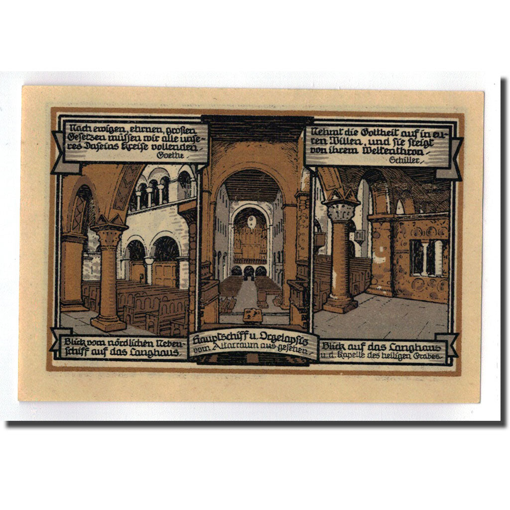 Banconote, Germania, Gernrode a. H., 75 Pfennig, château, 1921, 1921-10-21